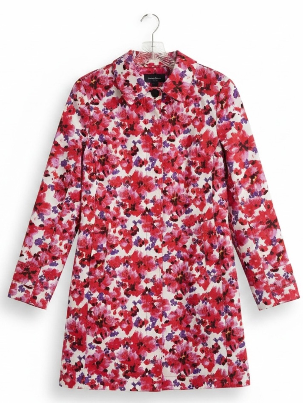 NWT Lands’ End Floral Rain Jacket